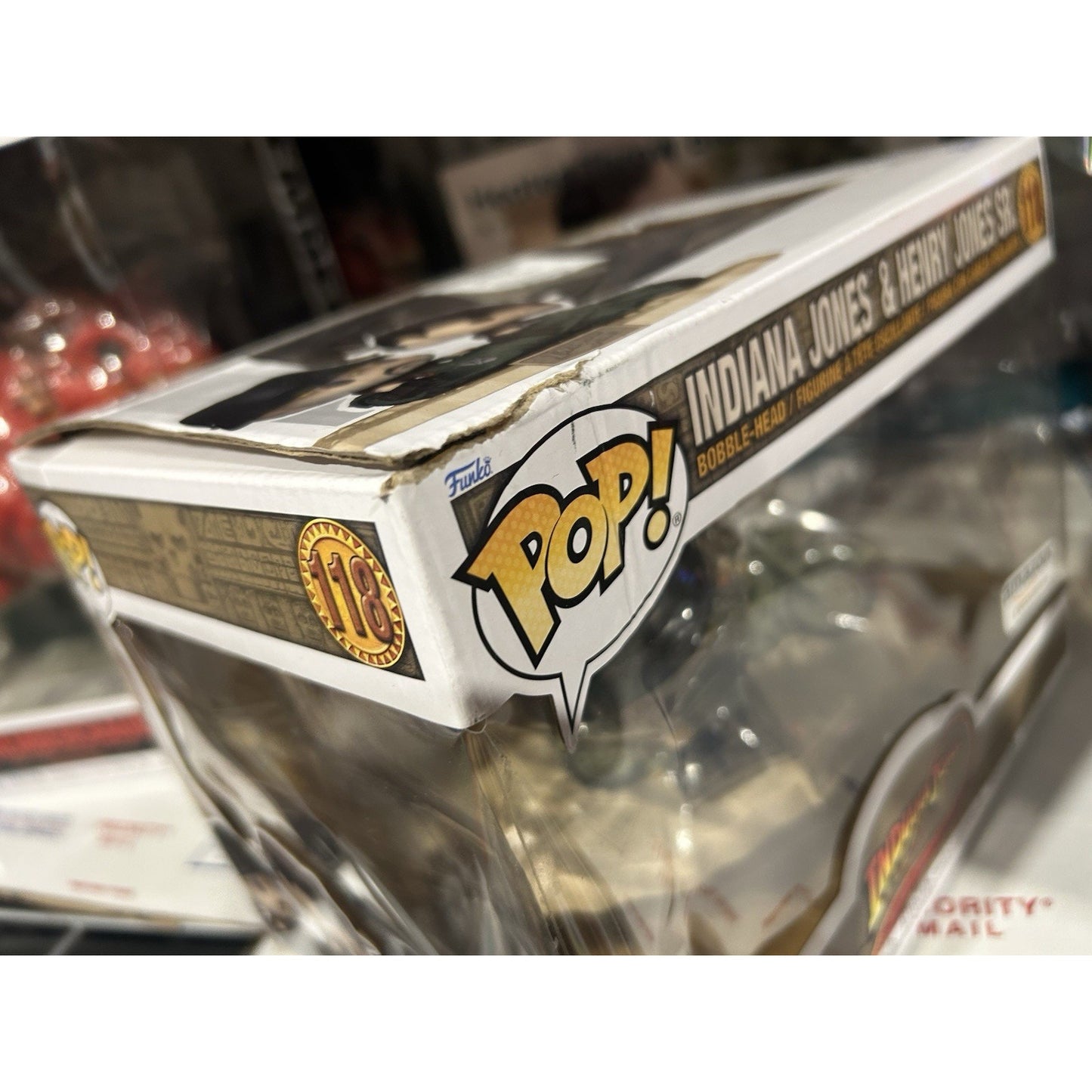 Indiana Jones Funko Pop Ride Indy & Henry Jones Sr Figure NIB
