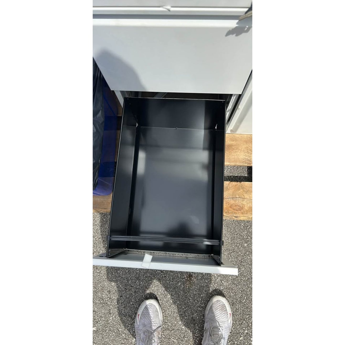 Locking Metal Storage Cabinet with Locker & 2 Drawers White