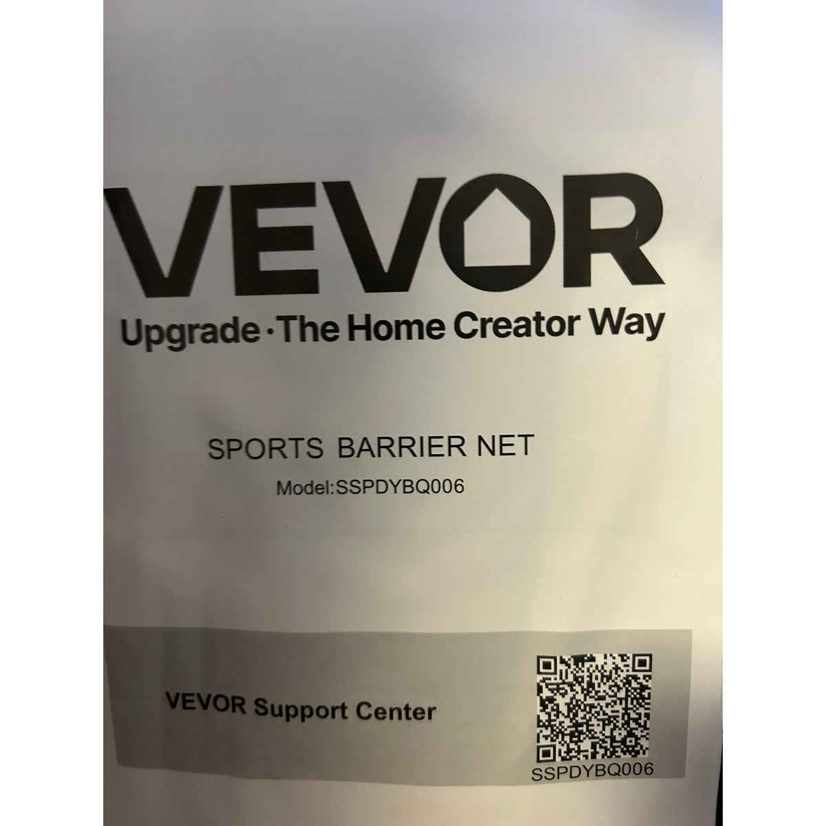 VEVOR 20 × 10 ft Sports Barrier Backstop Net – Sealed Box