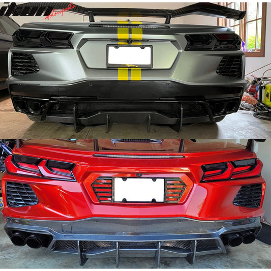 2020–2025 Corvette C8 Stingray / Z51 Stage 3 Rear Bumper Diffuser – Carbon Fiber