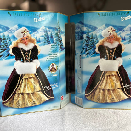 1996 Happy Holidays Barbie Special Edition, NRFB, 30 Year Vintage Collector Doll