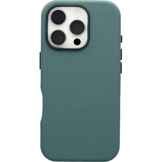 New OtterBox Symmetry Cactus Leather MagSafe Case iPhone 16 Pro Juniper