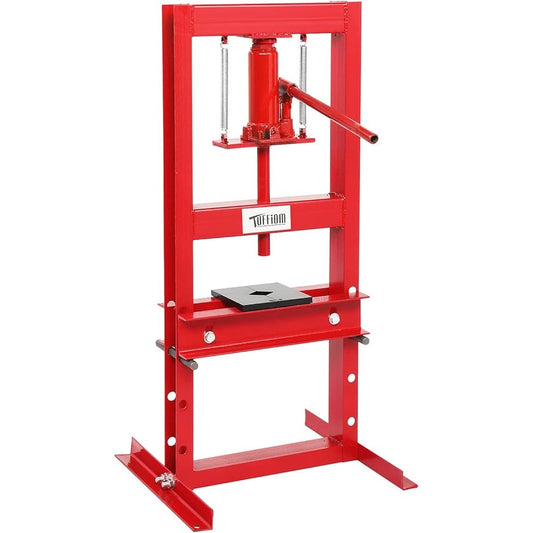 6-Ton Hydraulic Shop Press with Plates – Adjustable H-Frame- New