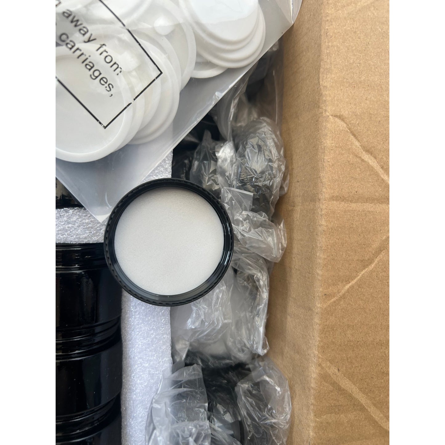 60-Pack 1 oz Glass Cosmetic Jars with Lids –Creams, Balms & DIY