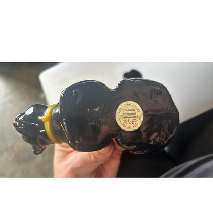 Vintage 1970s Avon "Here’s My Heart" Black Cat Cologne Bottle – Nearly Full