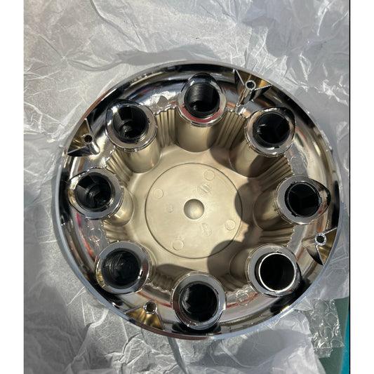 Chrome 8-Lug Center Wheel Caps — Fits Ford Super Duty 8×170 mm (F-250 / F-350)