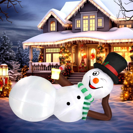 LED Inflatable Snowman 6ft Holiday Yard Decoration