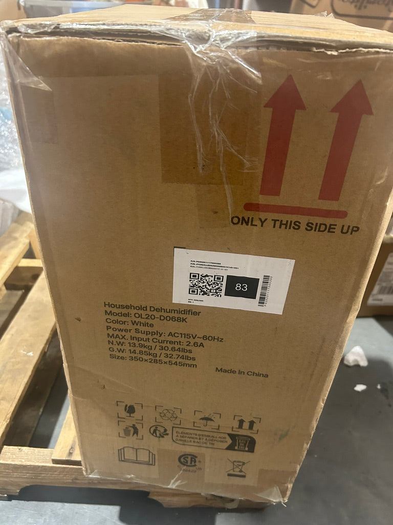 New 52 Pint Dehumidifier for 3000 sqft. with Drain Hose