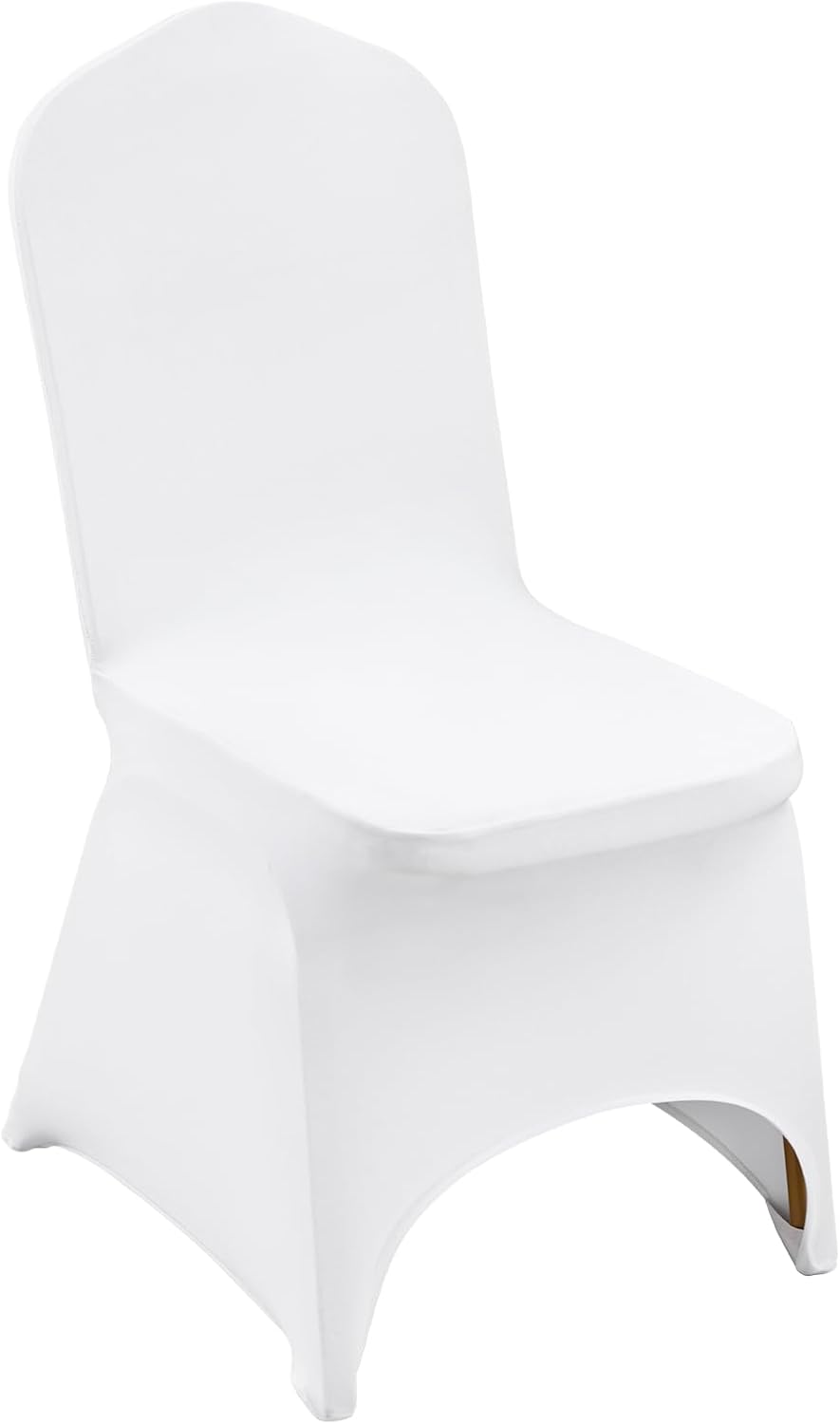 100 Pcs White Polyester Spandex Stretch Chair Covers for Wedding Party Banquet