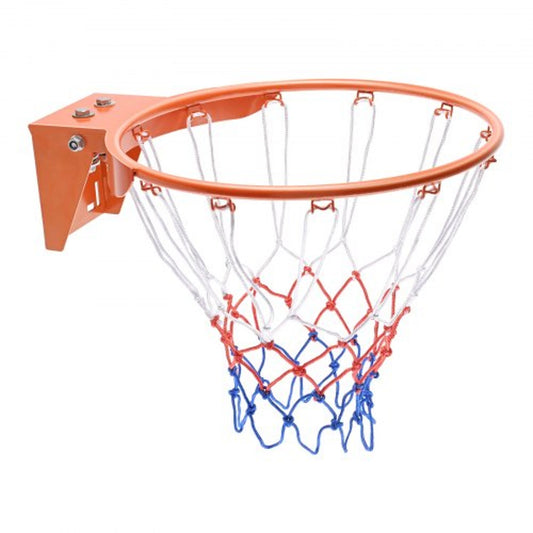 18-inch Flex Basketball Rim, Q235 Steel, Wall/Door Mount with Net- NWT