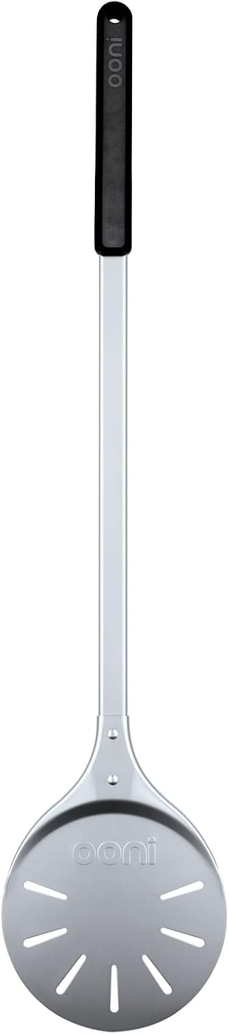 Ooni 7-Inch Perforated Aluminum Pizza Turning Peel - Lightweight, Long Handle