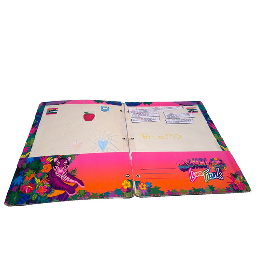 Vintage Lisa Frank 3 Tigers Folder, 90s Y2K, Approx. 30 Years Old