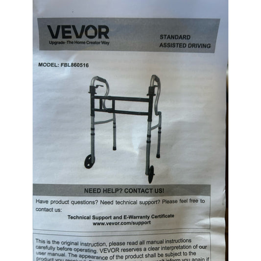 3-in-1 Stand-Assist Folding Walker – Like New in Box