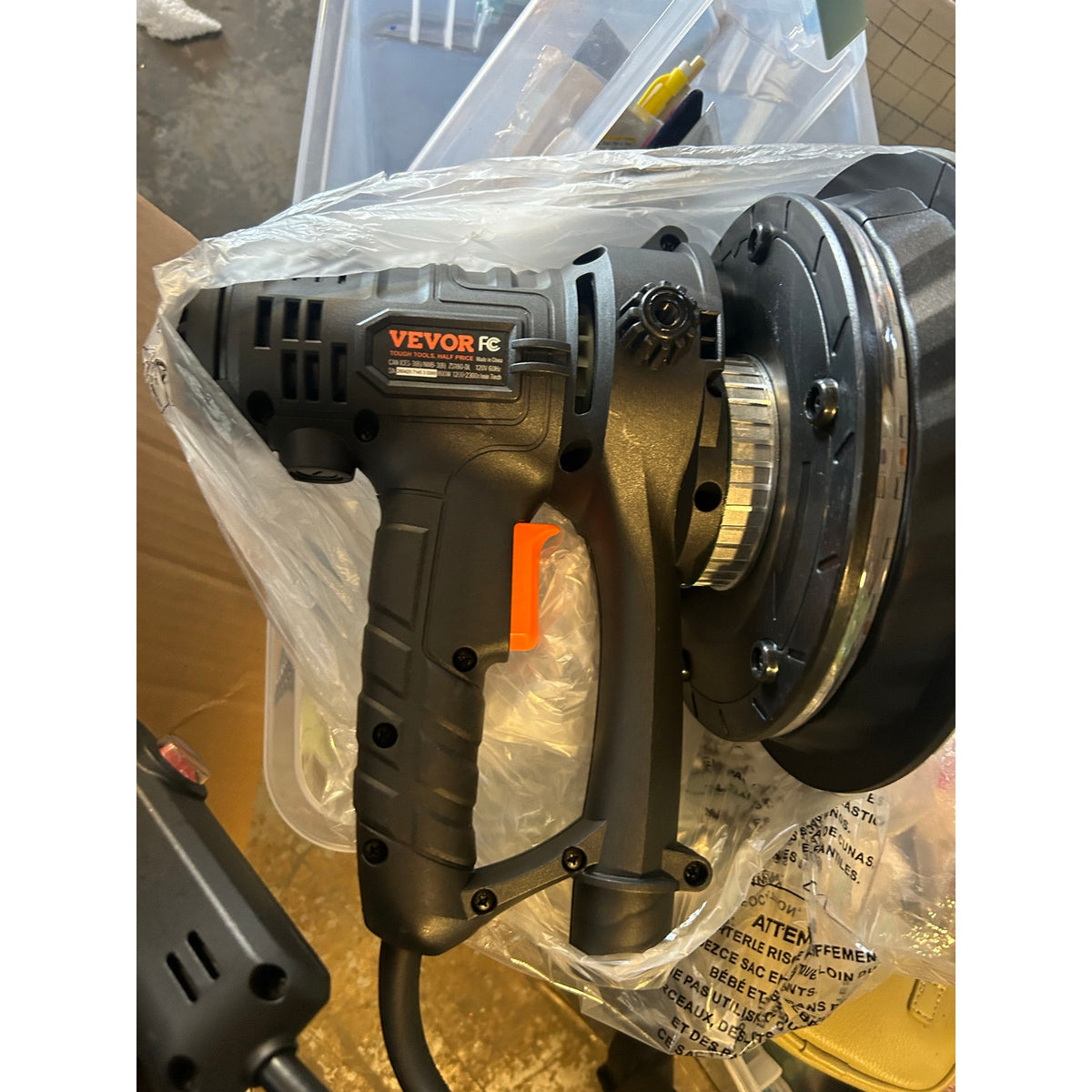 800W Drywall Sander – Variable Speed, LED Lights & Dust Collection System