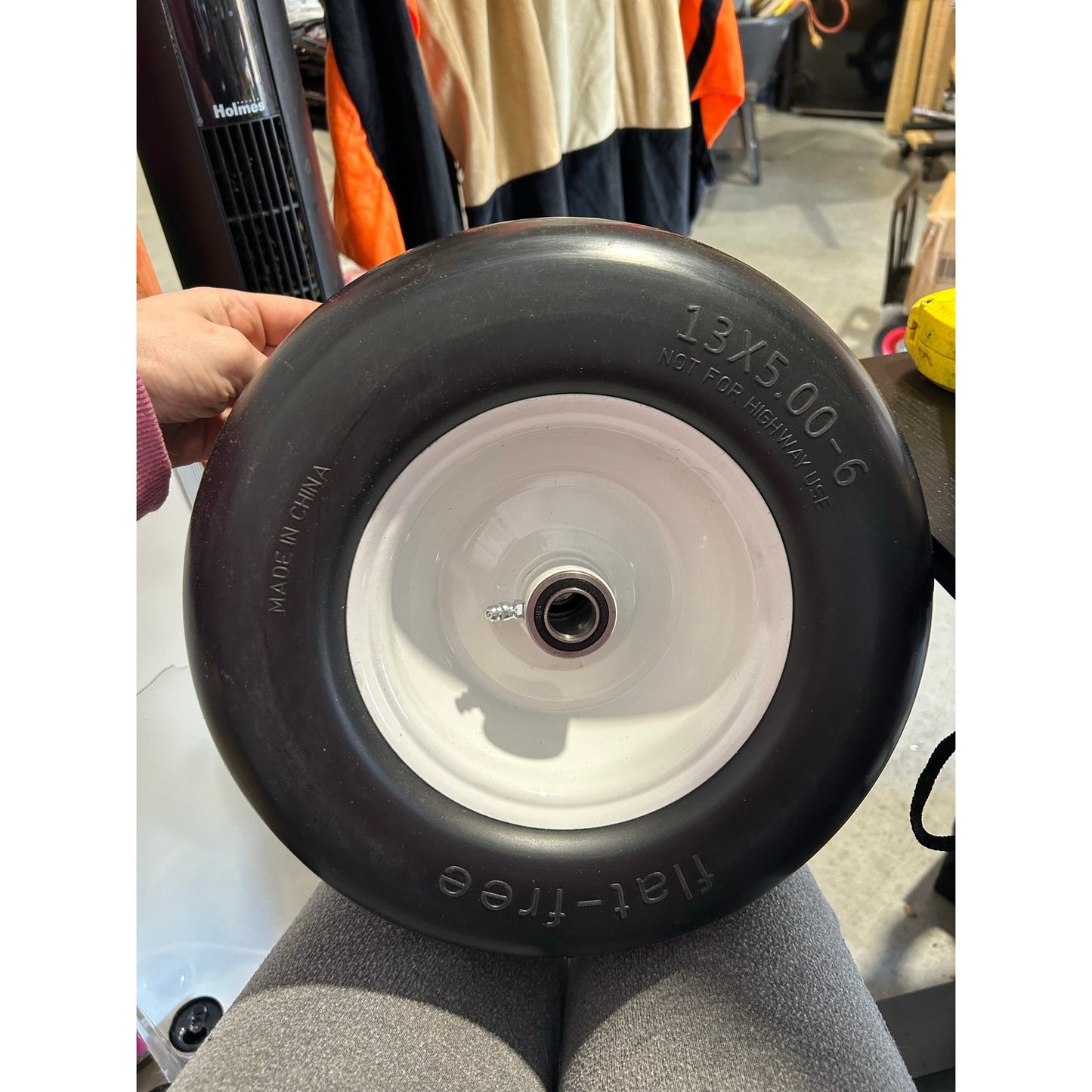 Flat-Free Tires 13x5.00-6 with Bearings – Set of 2