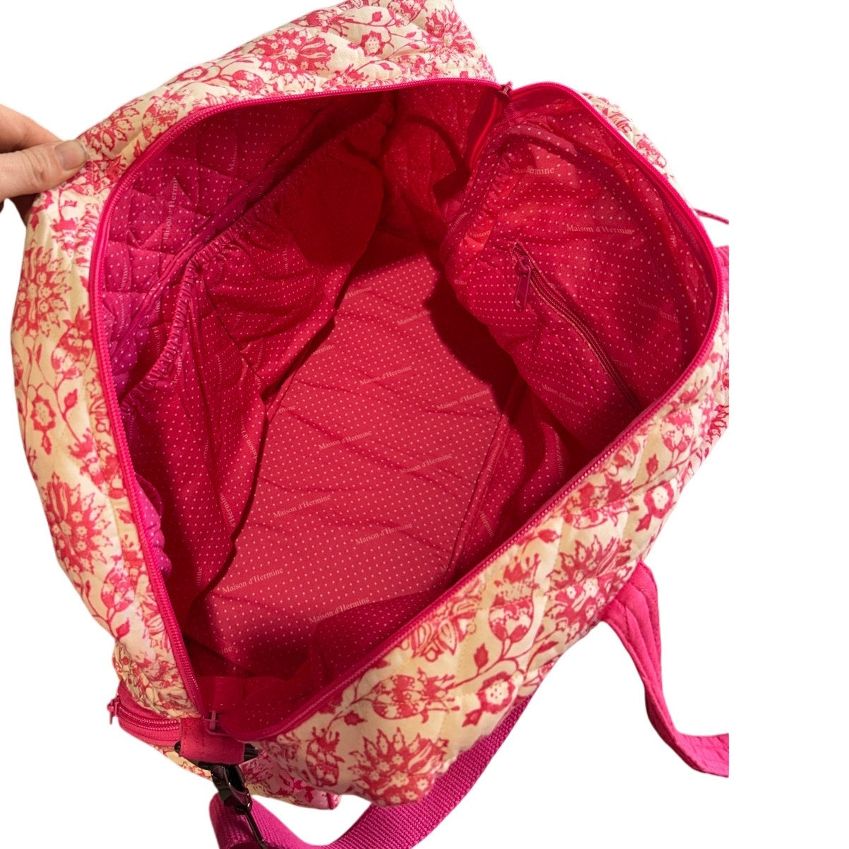 Maison d’Hermine Quilted Weekender Bag – Rare Print, New with Tags
