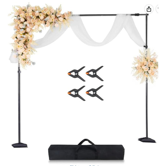 VEVOR Adjustable Photo Backdrop Stand – 8.5 × 10 ft