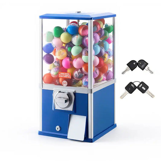 Gumball Machine 21in Candy Vending Dispenser 25-Cent Blue