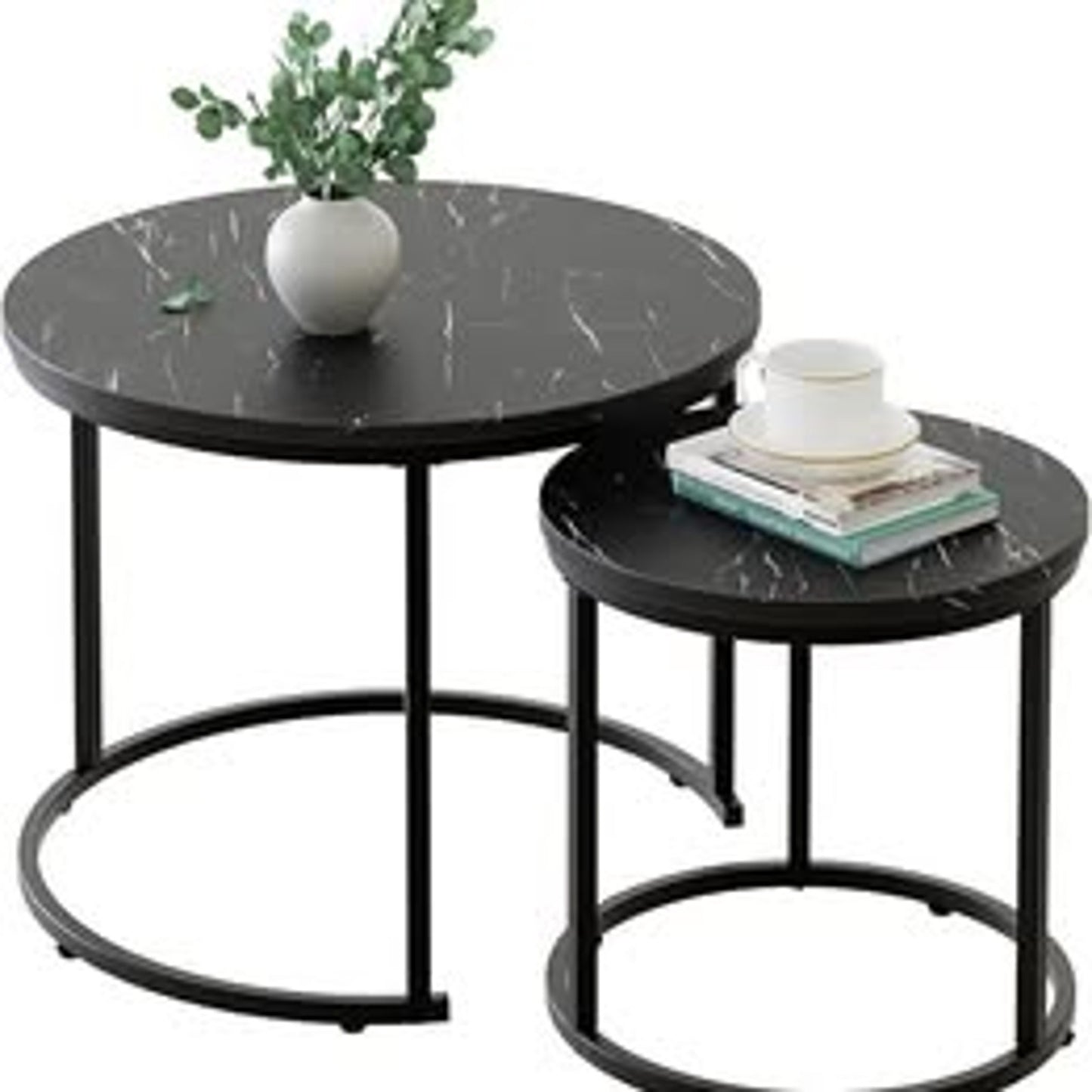 New in box, Round Nesting Coffee Table Set – 2 Pieces
