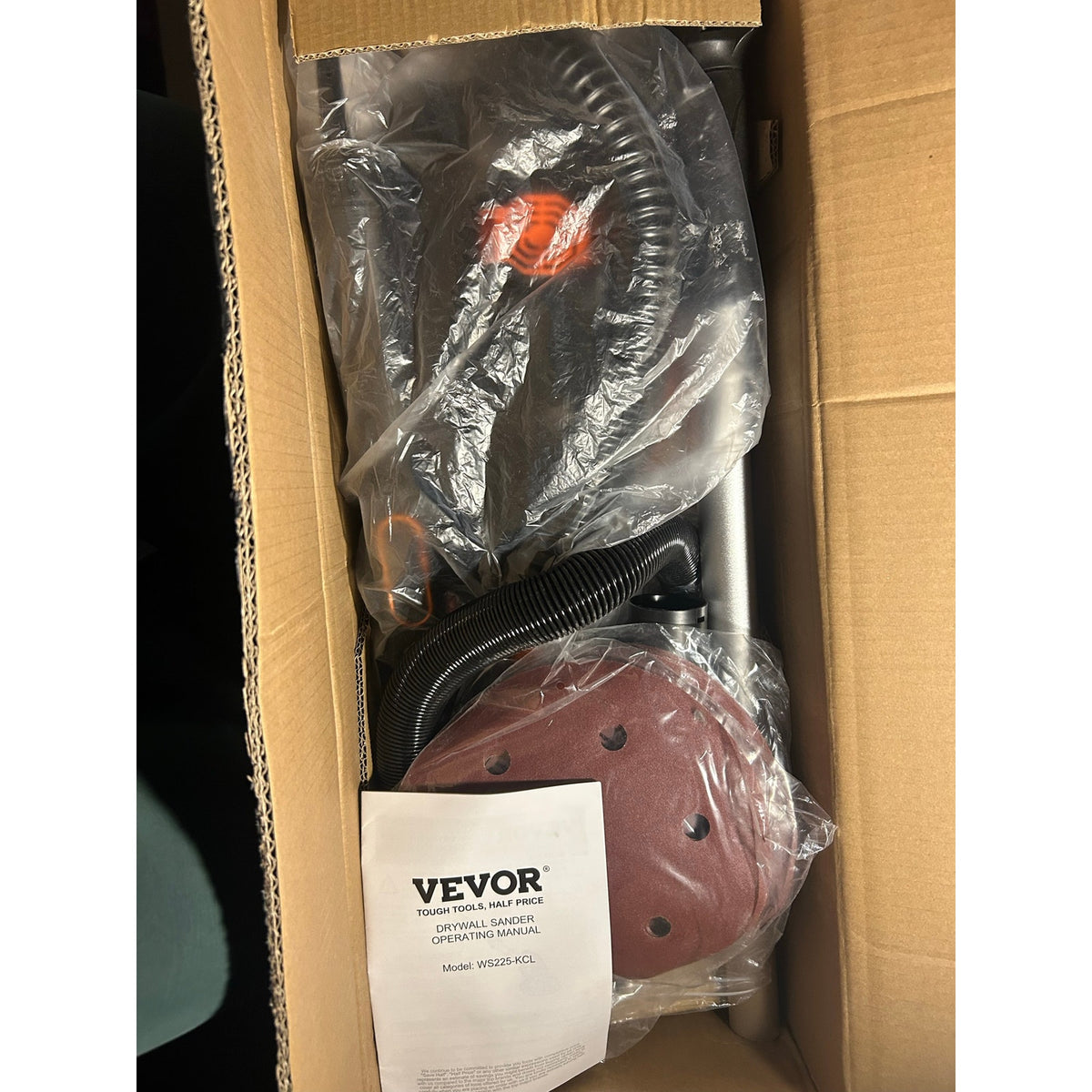 VEVOR 950W Electric Drywall Sander – Variable Speed LED Light
