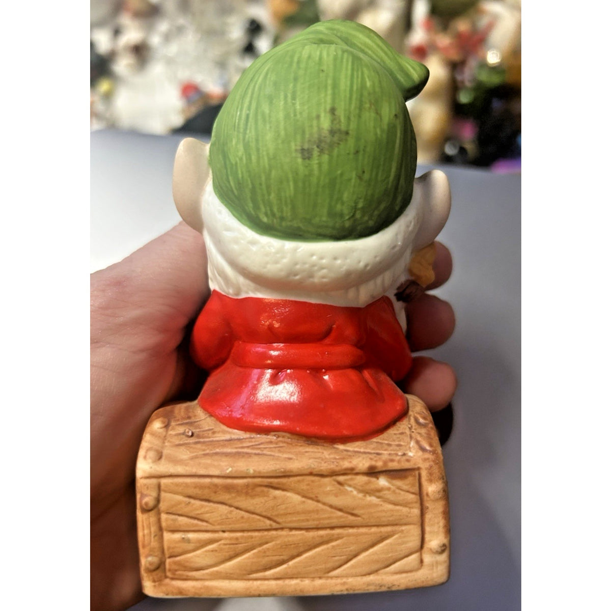 Vintage 1980’s Homco Christmas Elf Figurine 5406 Santas Helper