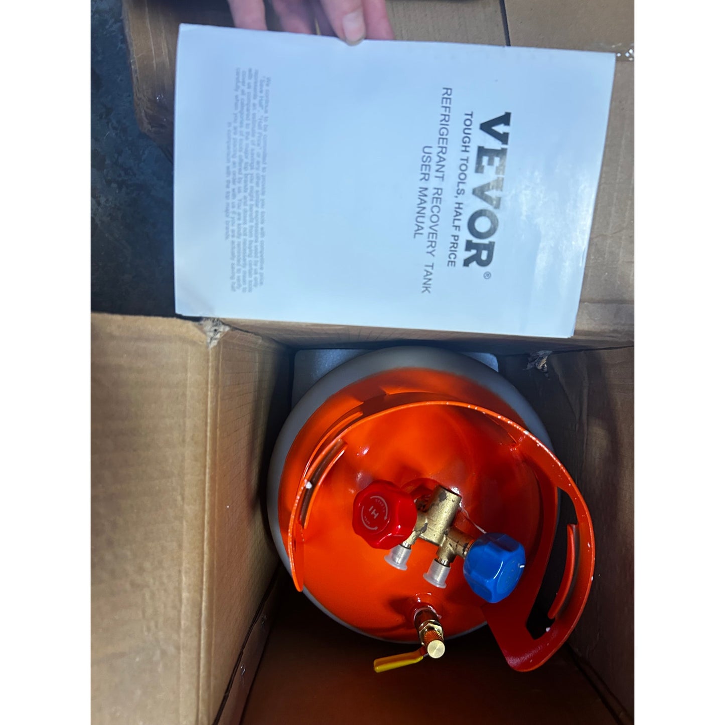 Refrigerant Recovery Reclaim 30lb Cylinder Tank With Floating Switch