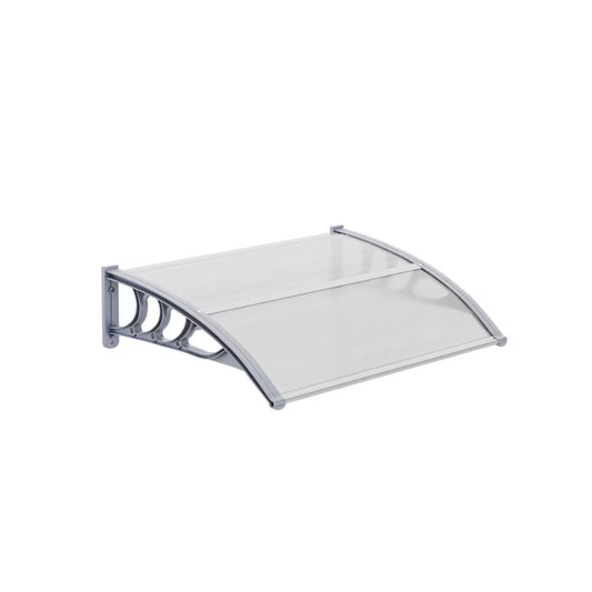 Outdoor Door & Window Awning Canopy – 40” W x 29” D Modern Arched Design