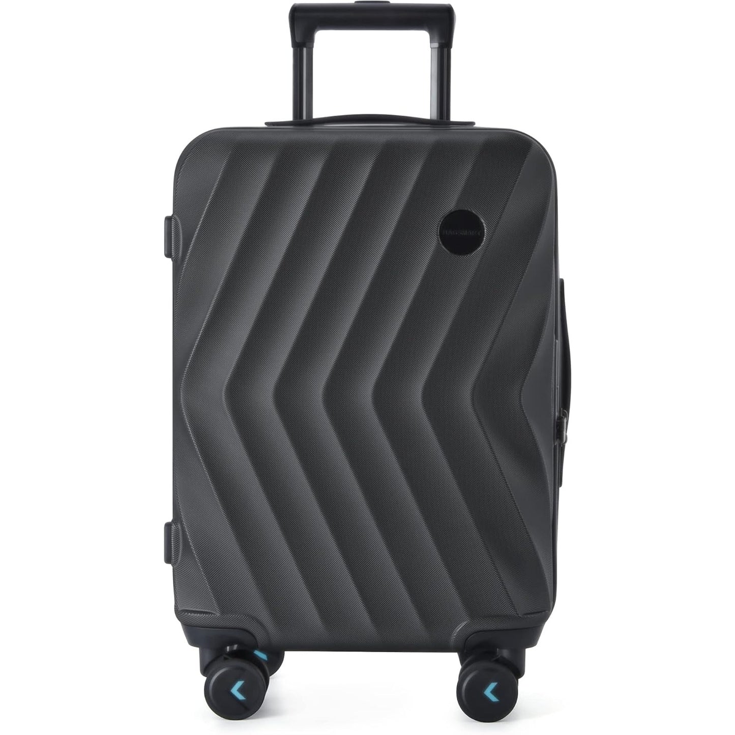 Bagsmart 20" Carry-On Spinner Suitcase – Black Hardside Luggage