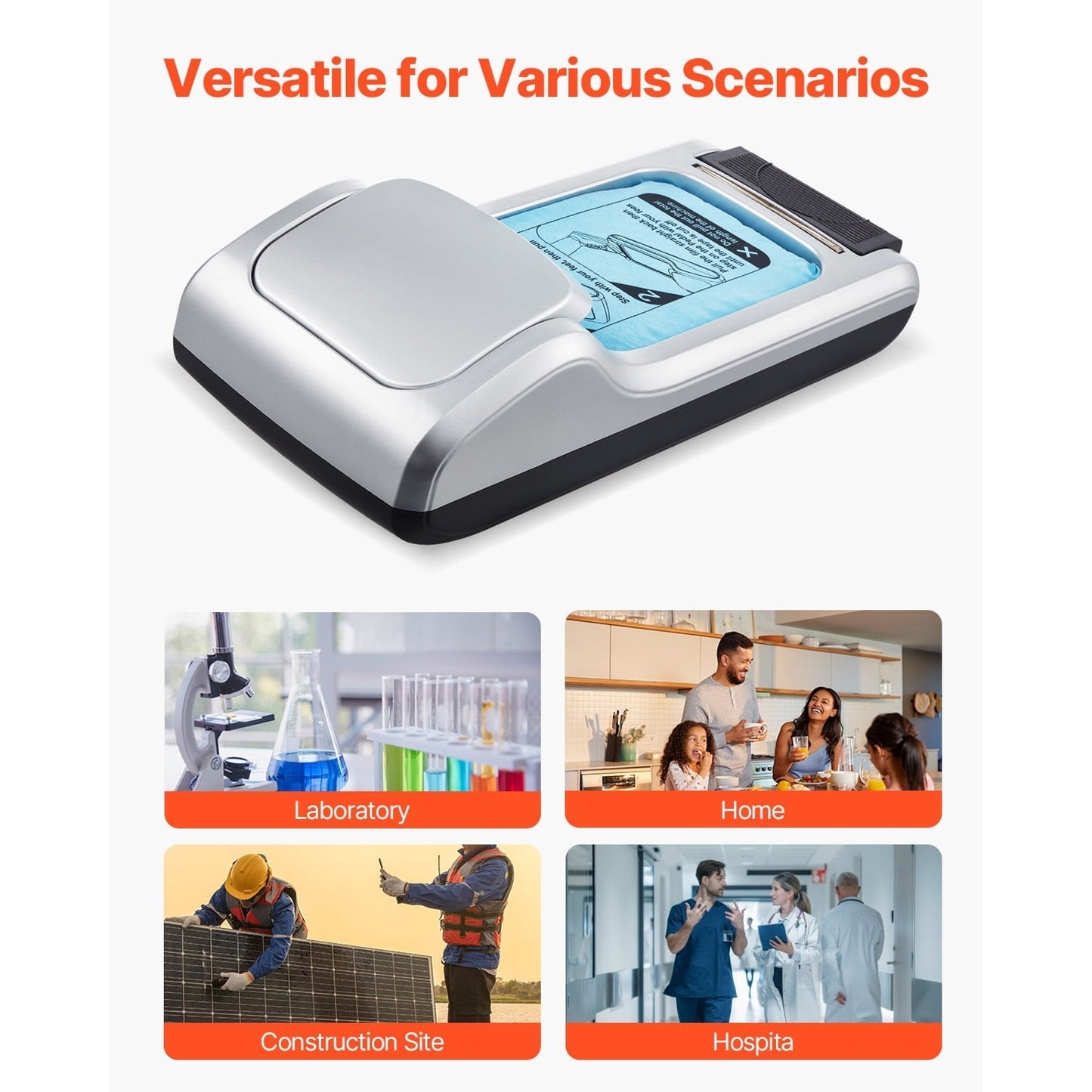 Automatic Shoe Cover Dispenser, Hands-Free with 600 Covers (Silver)