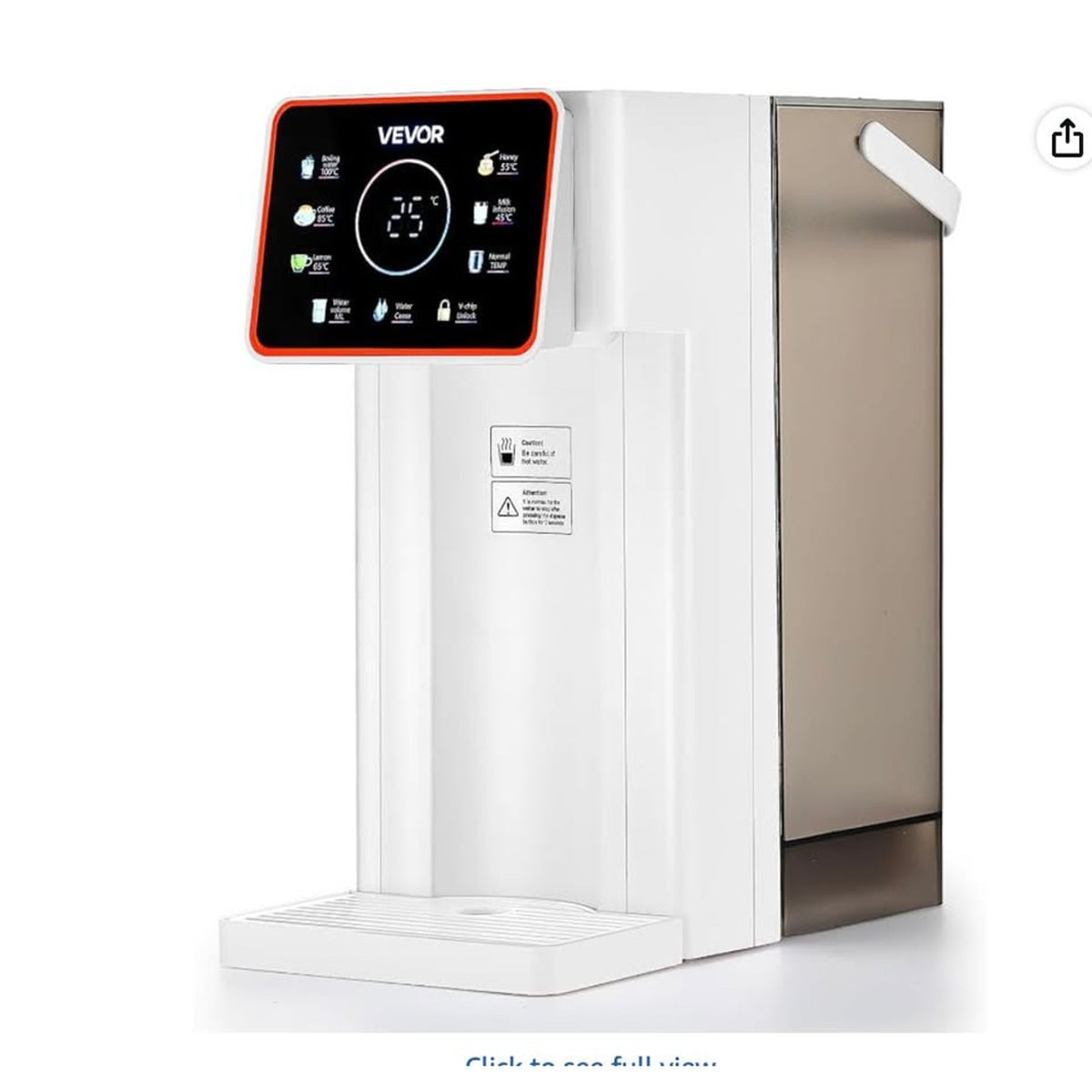 VEVOR Instant Hot Water Dispenser – 3 L, Touchscreen