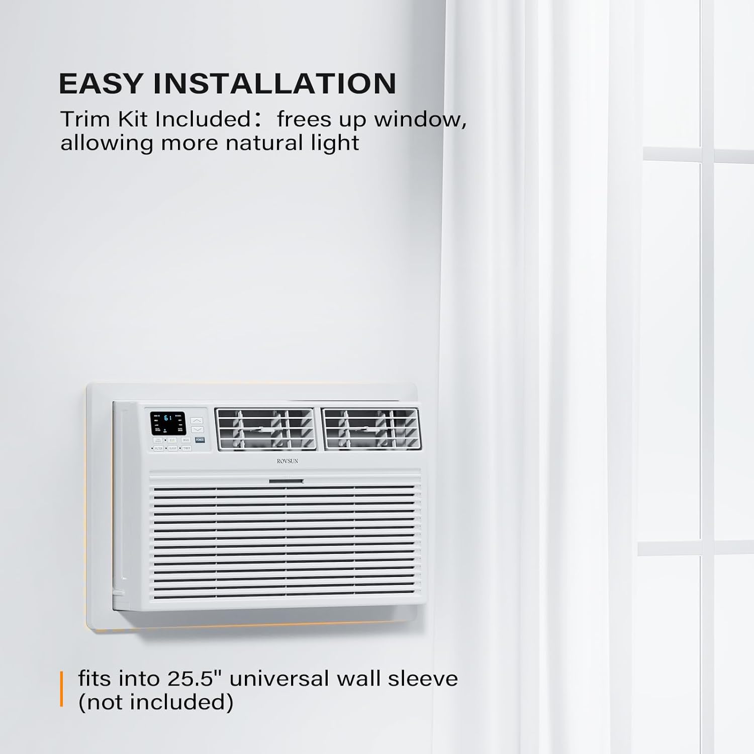 ROVSUN Smart 12000 BTU Through-Wall AC Heater Combo with WiFi Voice Control