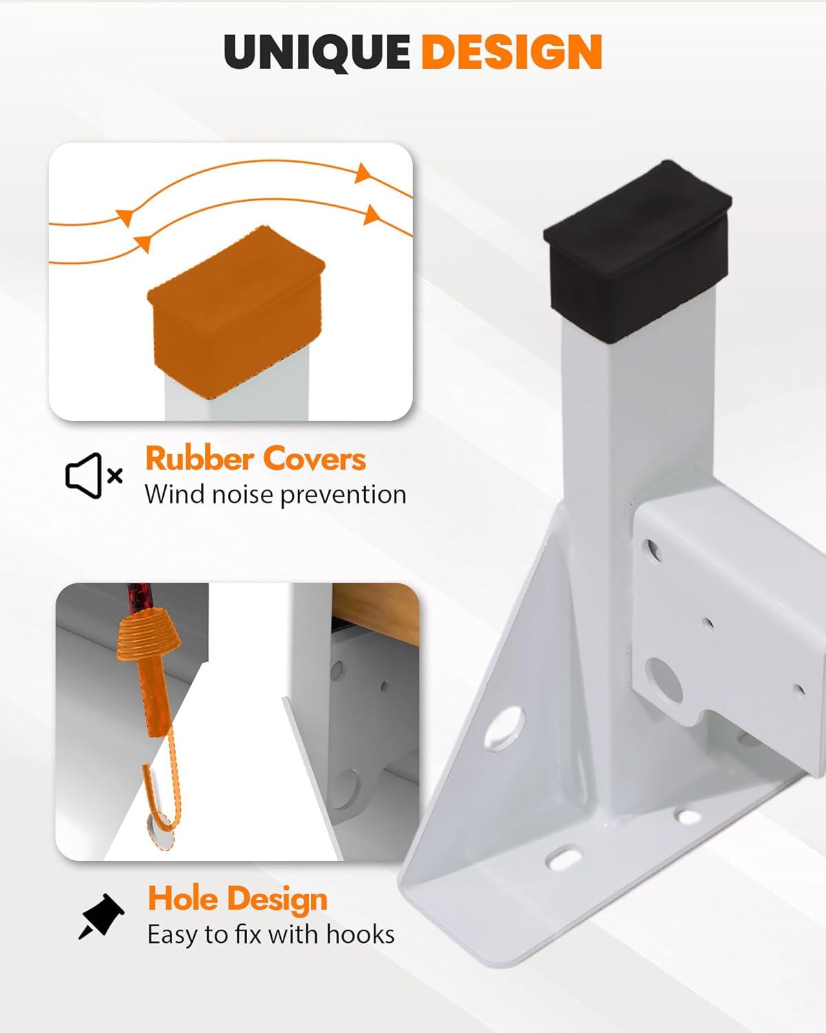MELIPRON Heavy-Duty No-Drill 3-Crossbar Ladder Roof Rack Transit Van