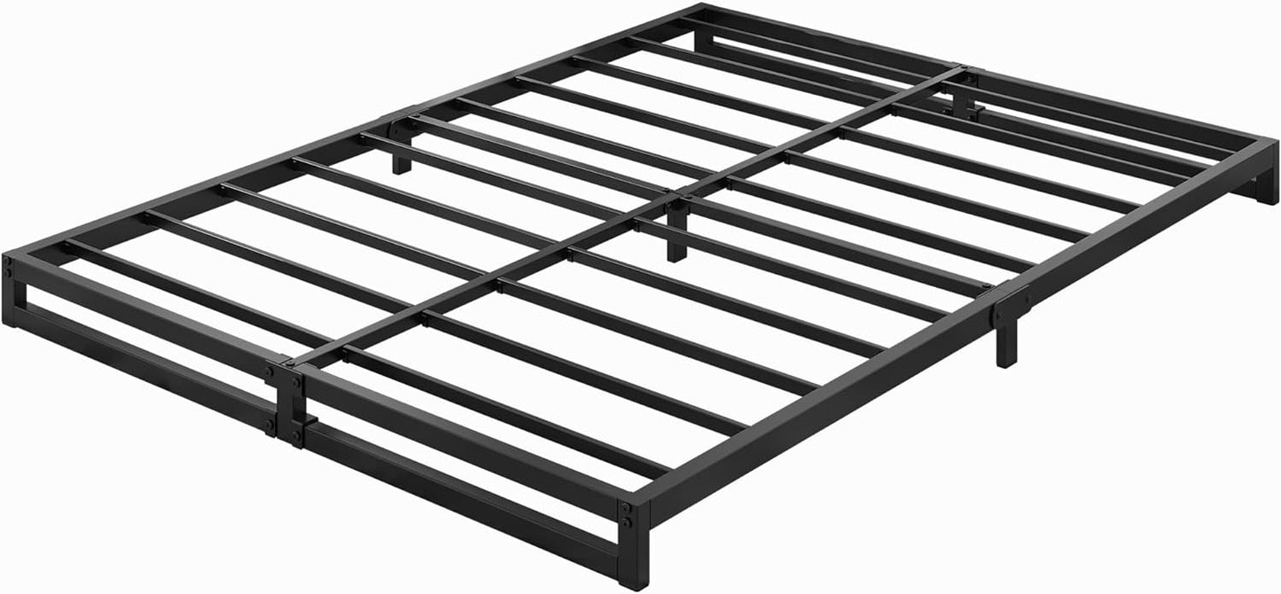 Lutown-Teen Queen Heavy Duty 4-Inch Steel Platform Bed Frame - Noise-Free