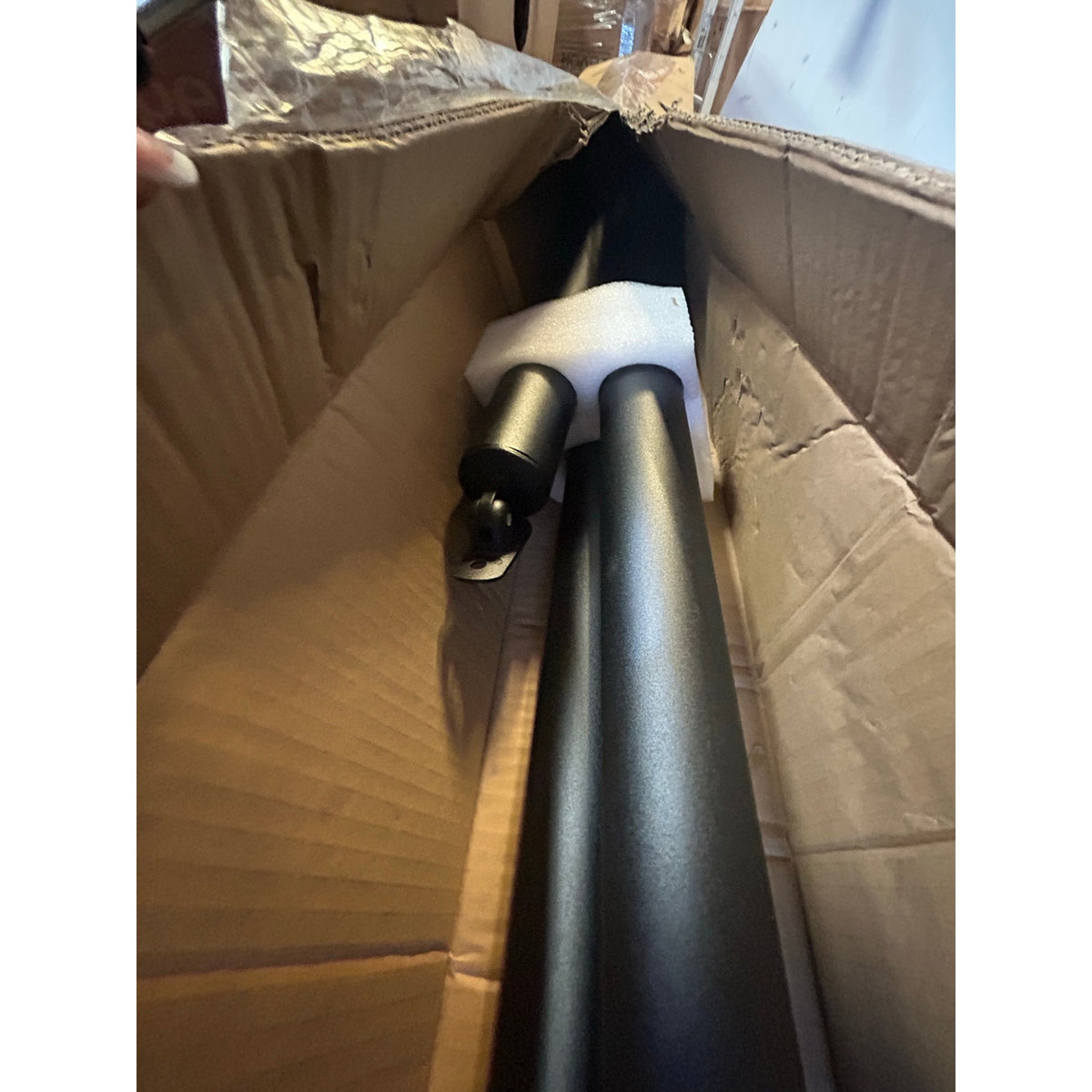 VEVOR 5 ft Black Aluminum Stair Handrail Adjustable Railing – Like New