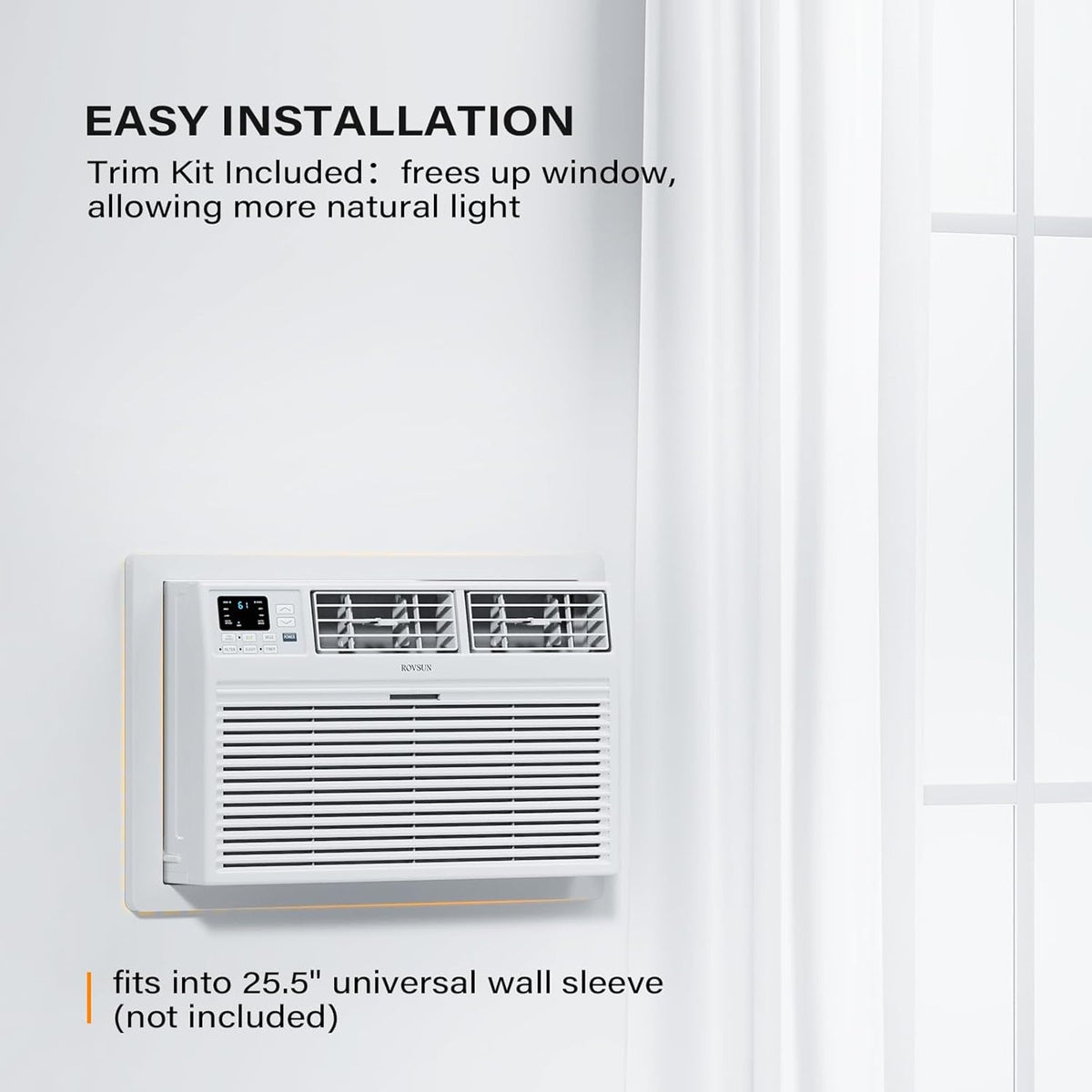 Smart 12000 BTU Through-Wall AC Heater Combo with WiFi Voice Control
