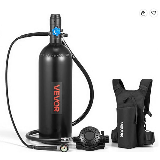 1.9L Mini Scuba Tank – Portable Refillable Diving Cylinder