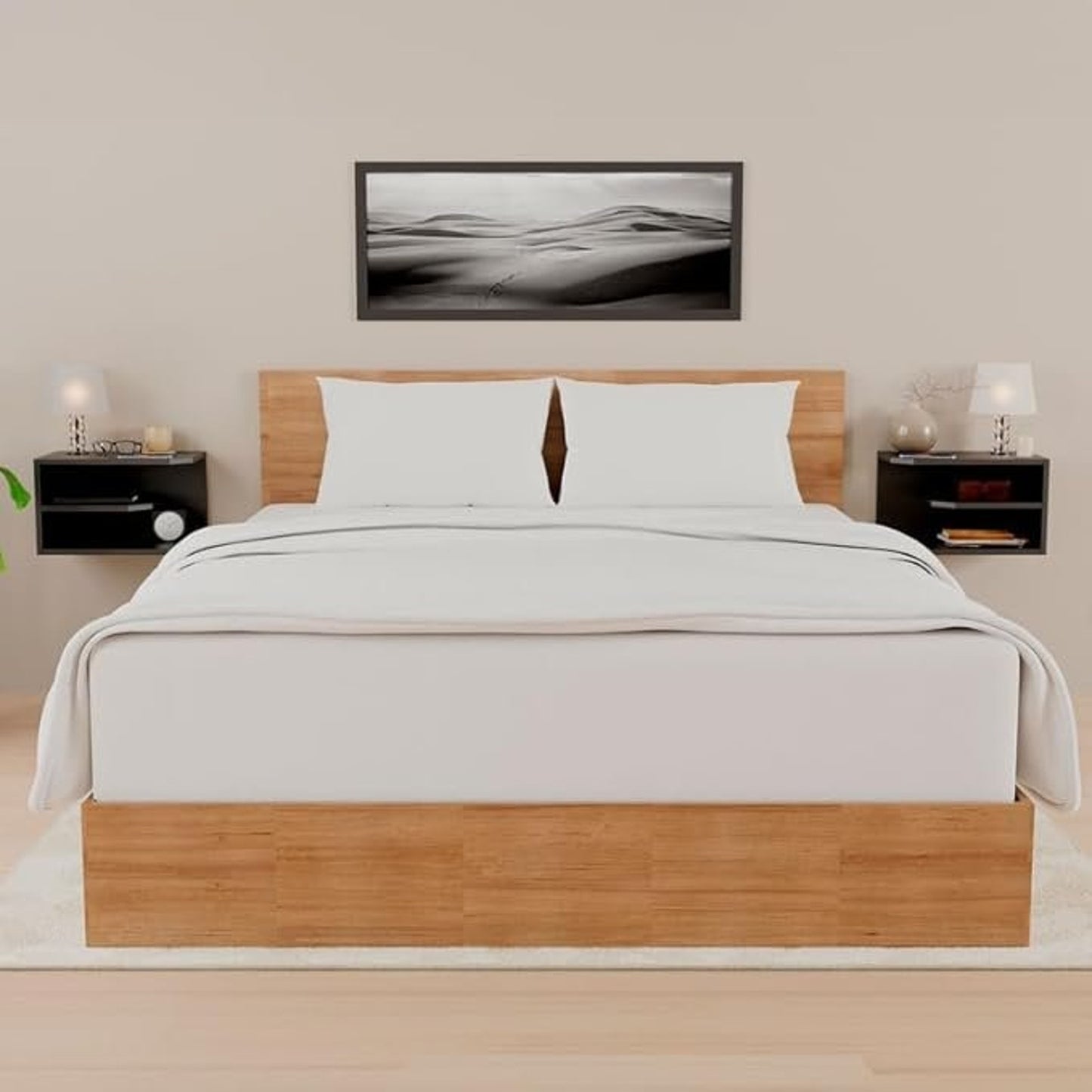 Dizaii Floating Nightstand (Set of 2) – Wall-Mount Bedside Tables