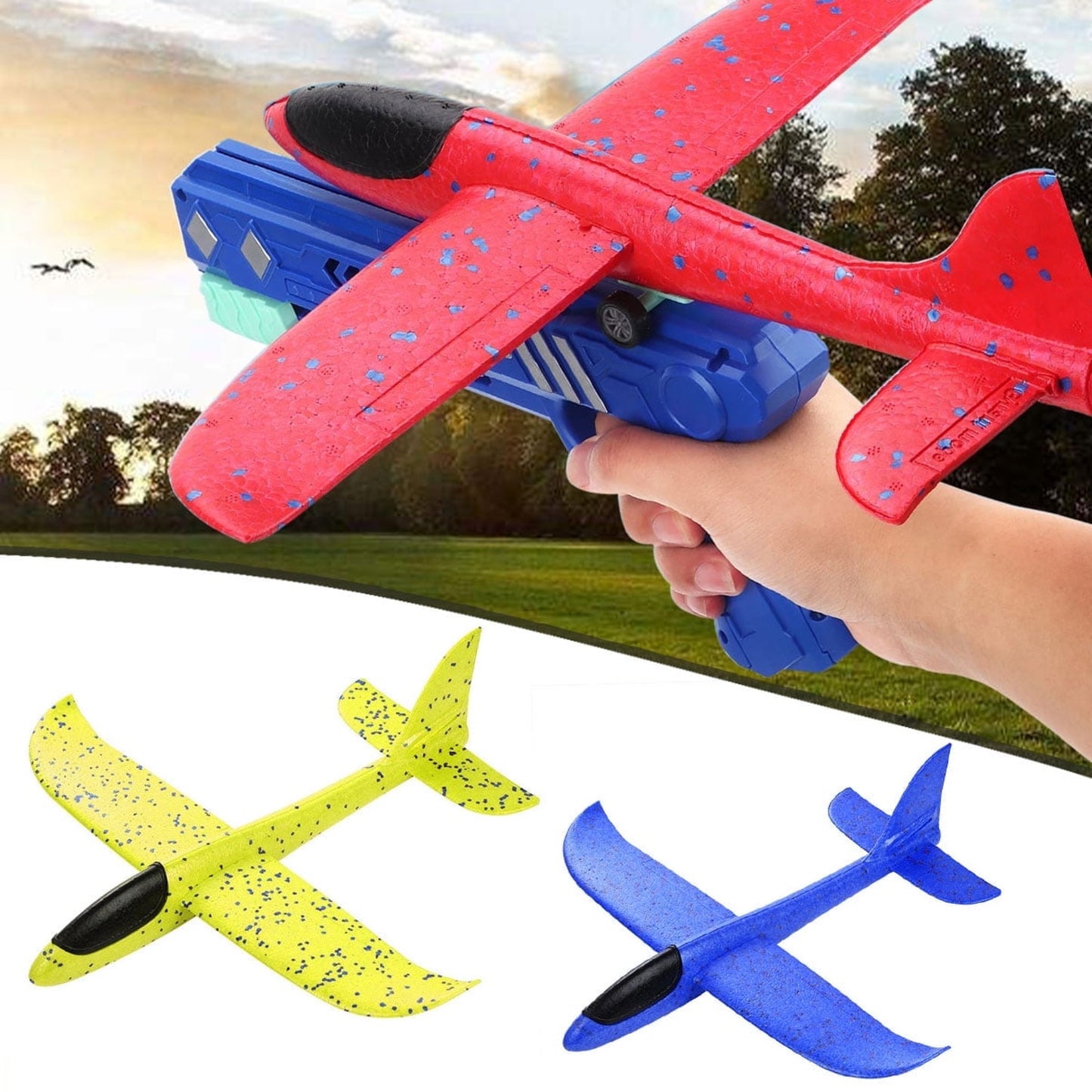 Kids Cargo Plane Transport Toy Set with Cars and Helicopter