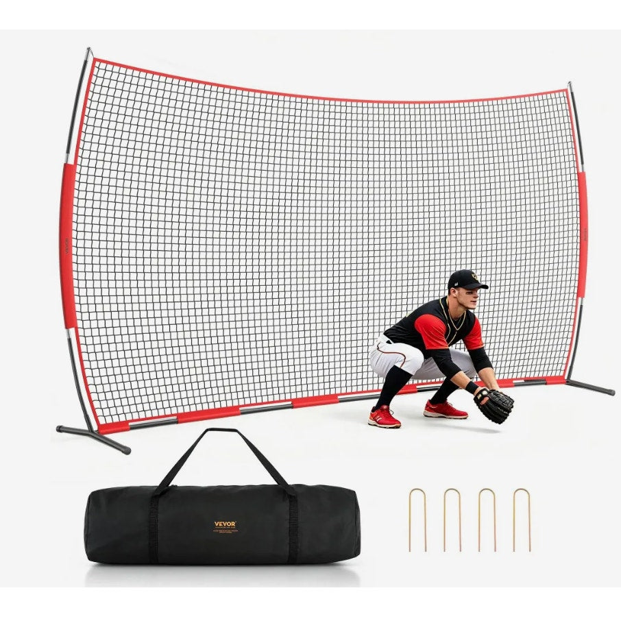 VEVOR 20 × 10 ft Sports Barrier Backstop Net – Sealed Box