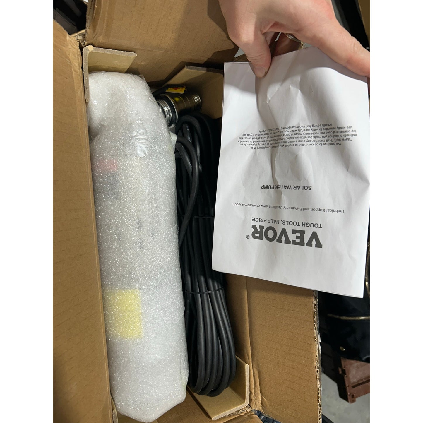 Solar Water Pump – 48V DC 369W Submersible Deep Well Pump, 8.4 GPM, 273 ft Lift