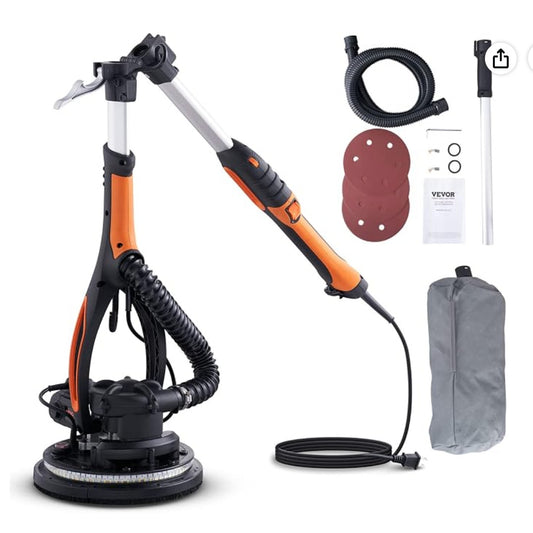 VEVOR 900W Drywall Sander with Dust Collection & LED Lights