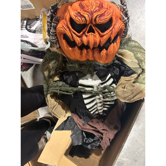 VINGLI 5.6 ft Animatronic Pumpkin-Head Ghost – Open Box / Like New