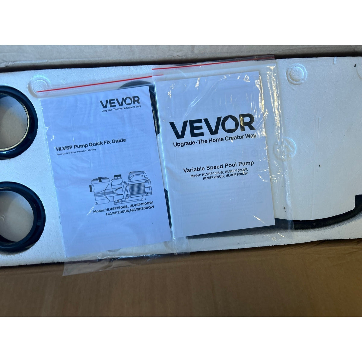 VEVOR 1.5 HP Variable Speed Pool Pump, 220–240V, 132 GPM