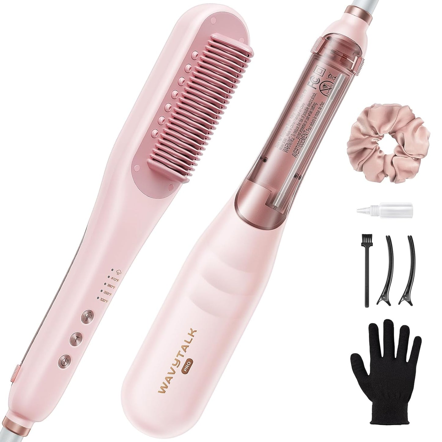 Wavytalk Pro Steamline 3-in-1 Hair Straightener Brush: Fast, Hydrating, Frizz-Free