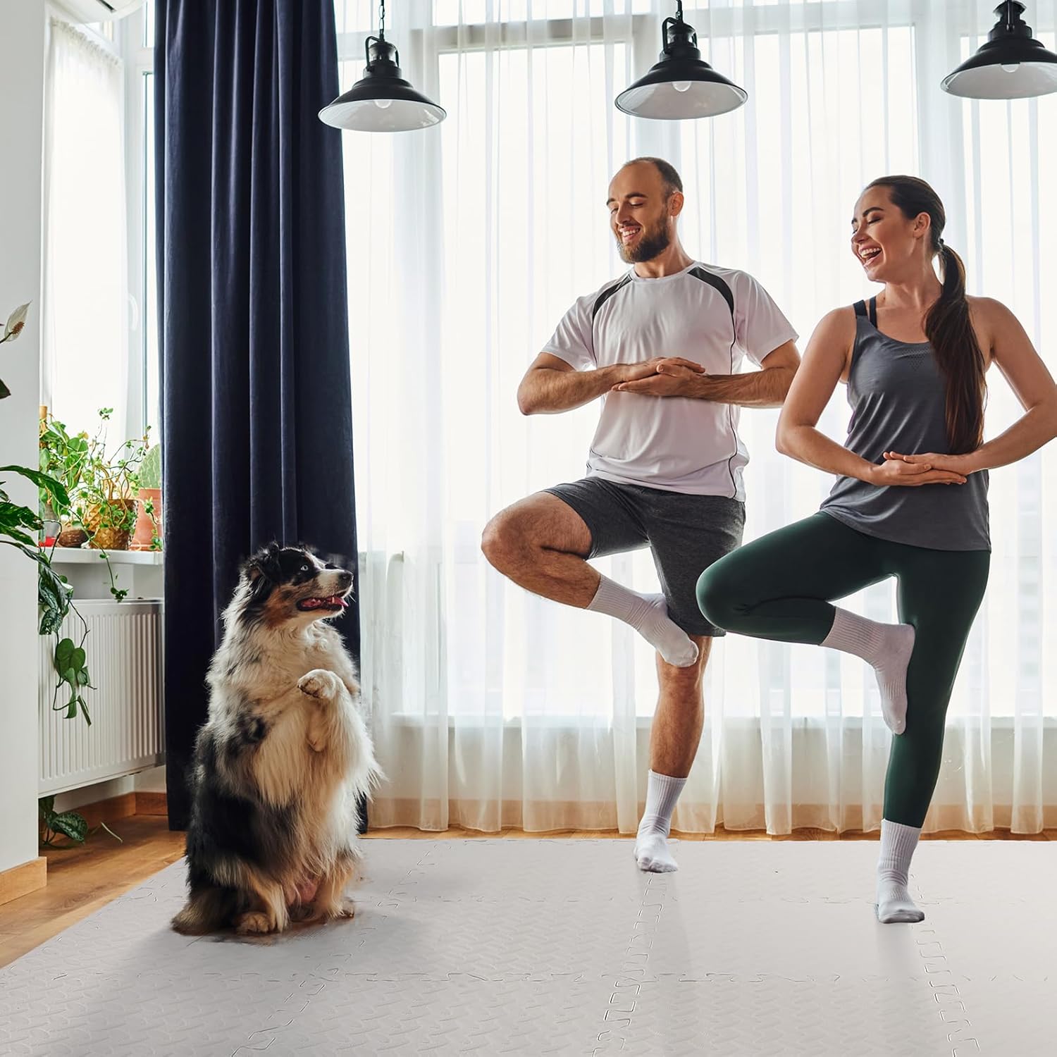 Arrowbash 1-Inch Thick EVA Foam Interlocking Floor Tiles for Play & Exercise