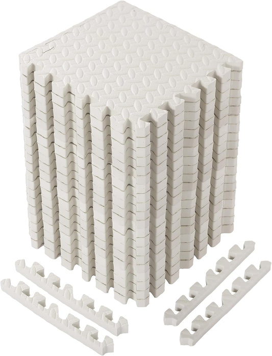 Arrowbash 1-Inch Thick EVA Foam Interlocking Floor Tiles for Play & Exercise