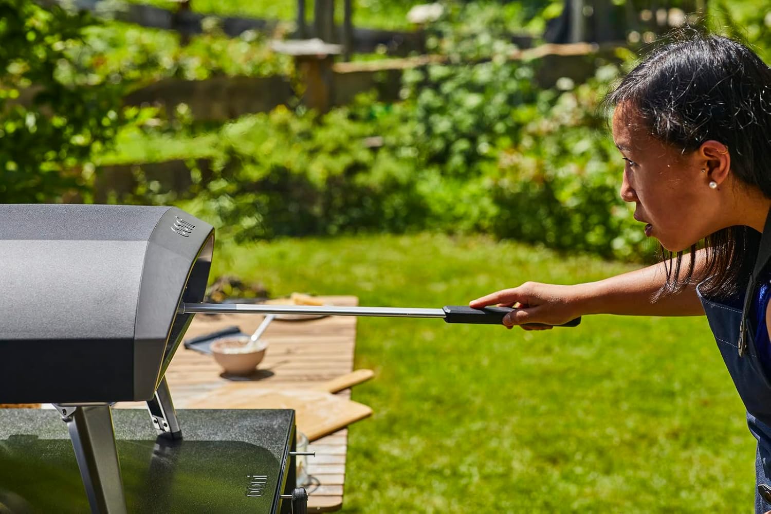 Ooni 7-Inch Perforated Aluminum Pizza Turning Peel - Lightweight, Long Handle