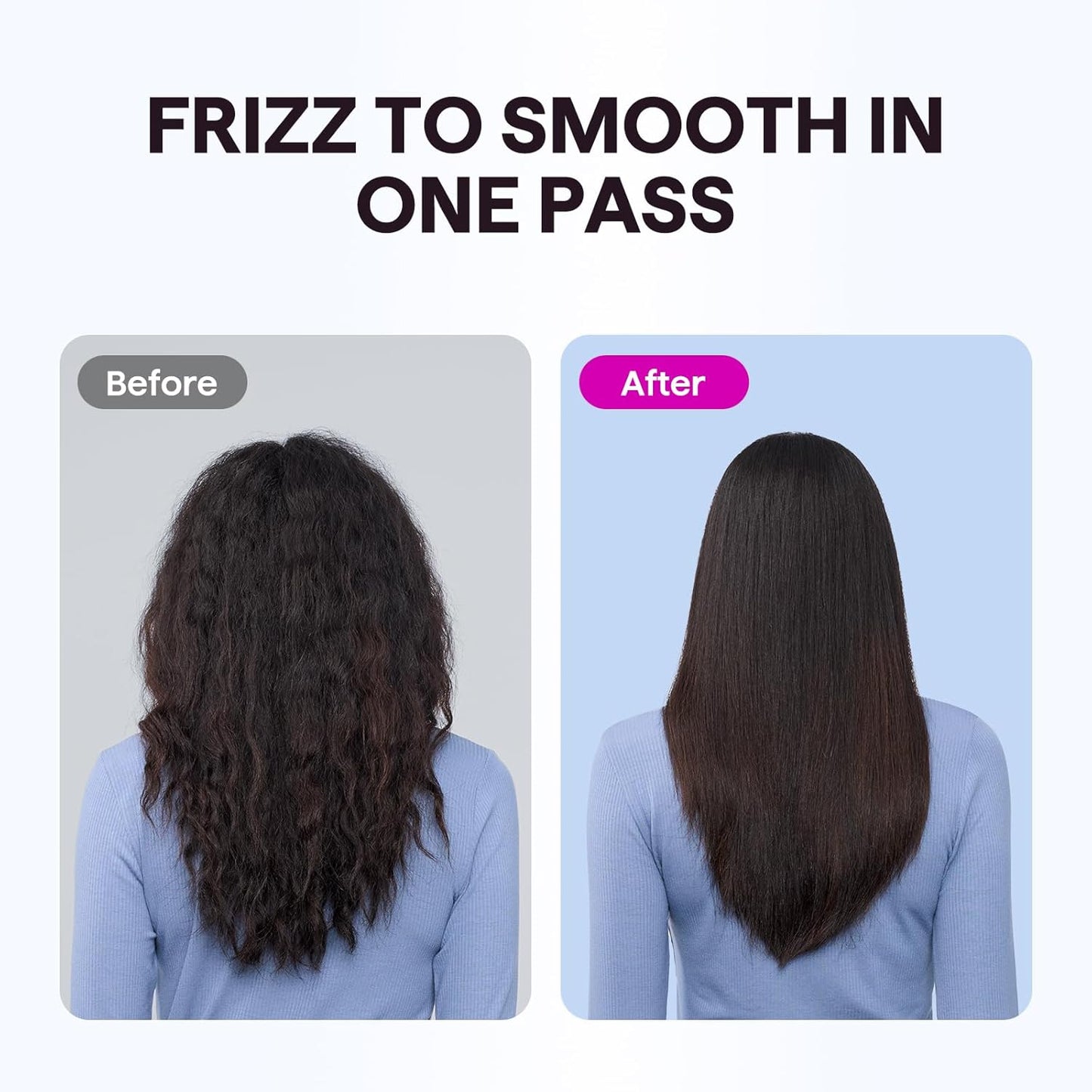 Wavytalk Titanium 1.75" Wet/Dry Flat Iron for Silky Smooth Styling