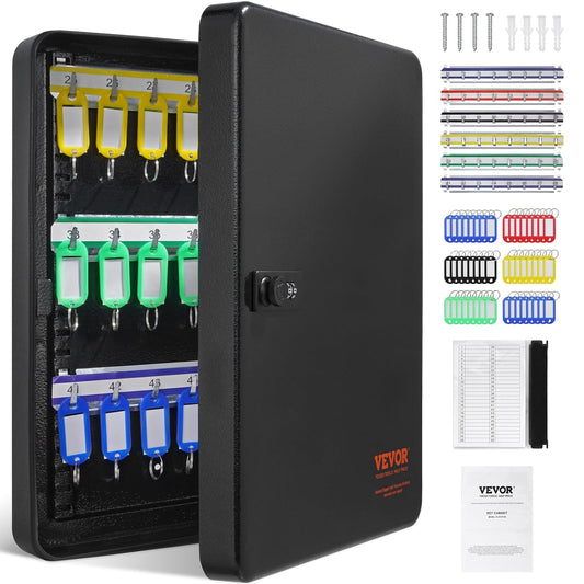 Vevor Key Cabinet YXK370 – Lockable Wall-Mount Key Storage for 48 Keys