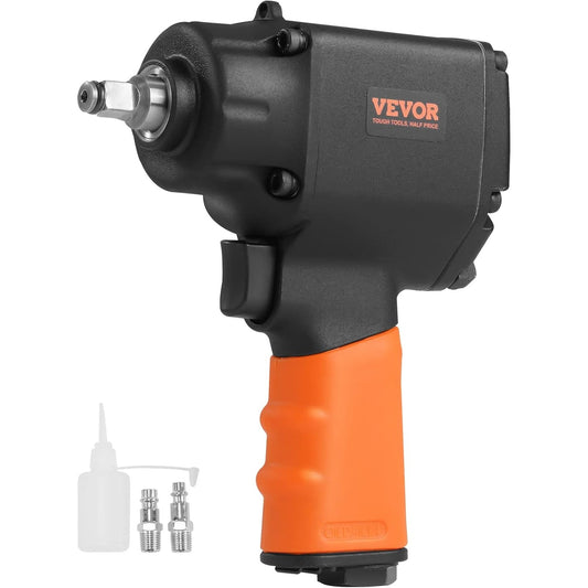 Air Impact Wrench 1/2 In Drive 1400 Ft-Lbs with 11-Piece Socket Set